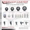 Service Caster 35 Inch Black Polyurethane Swivel 34 Inch Threaded Stem Caster Set 2 Total Lock Brakes SCC-TSTTL20S3514-PPUB-BLK-34212-2-S2 - alternate 3